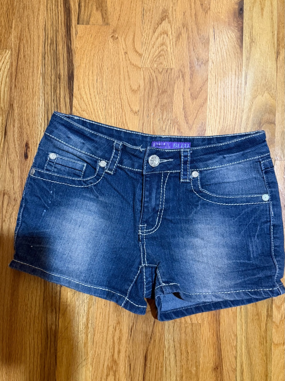 Deja Bleu Dark Blue Denim Shorts Size 4